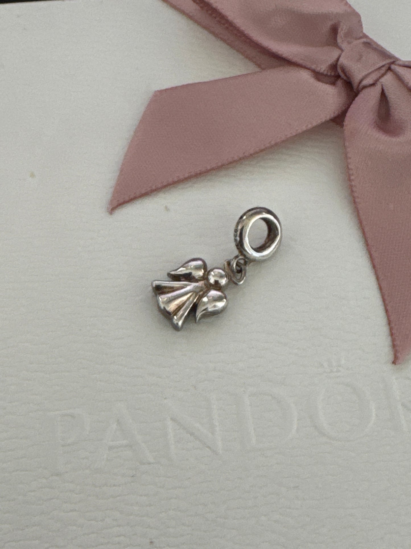 Genuine Chamilia Pave Angel Christmas Dangle Charm