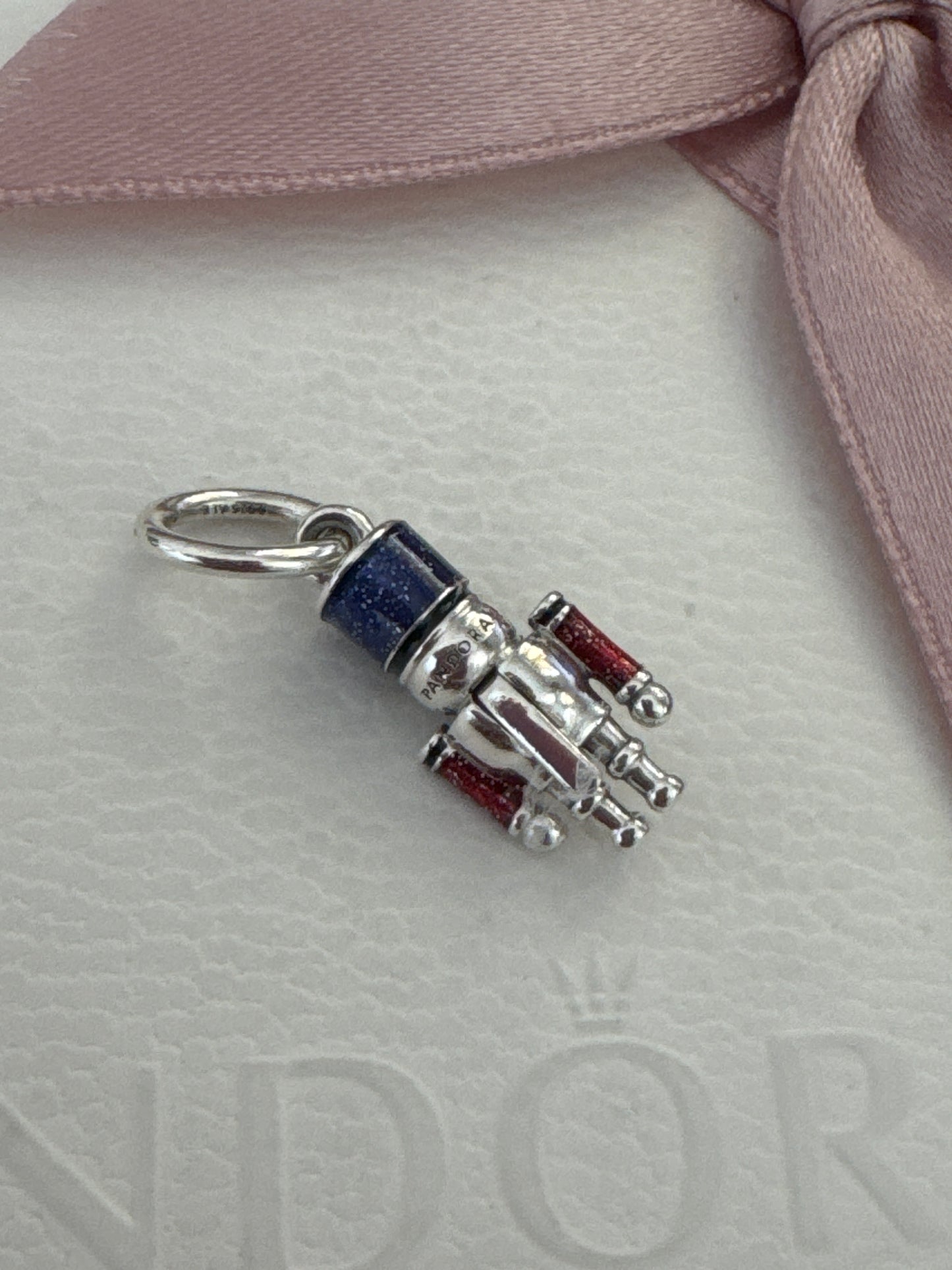 Genuine Pandora Christmas Enamel Nutcracker Dangle Charm Exclusive