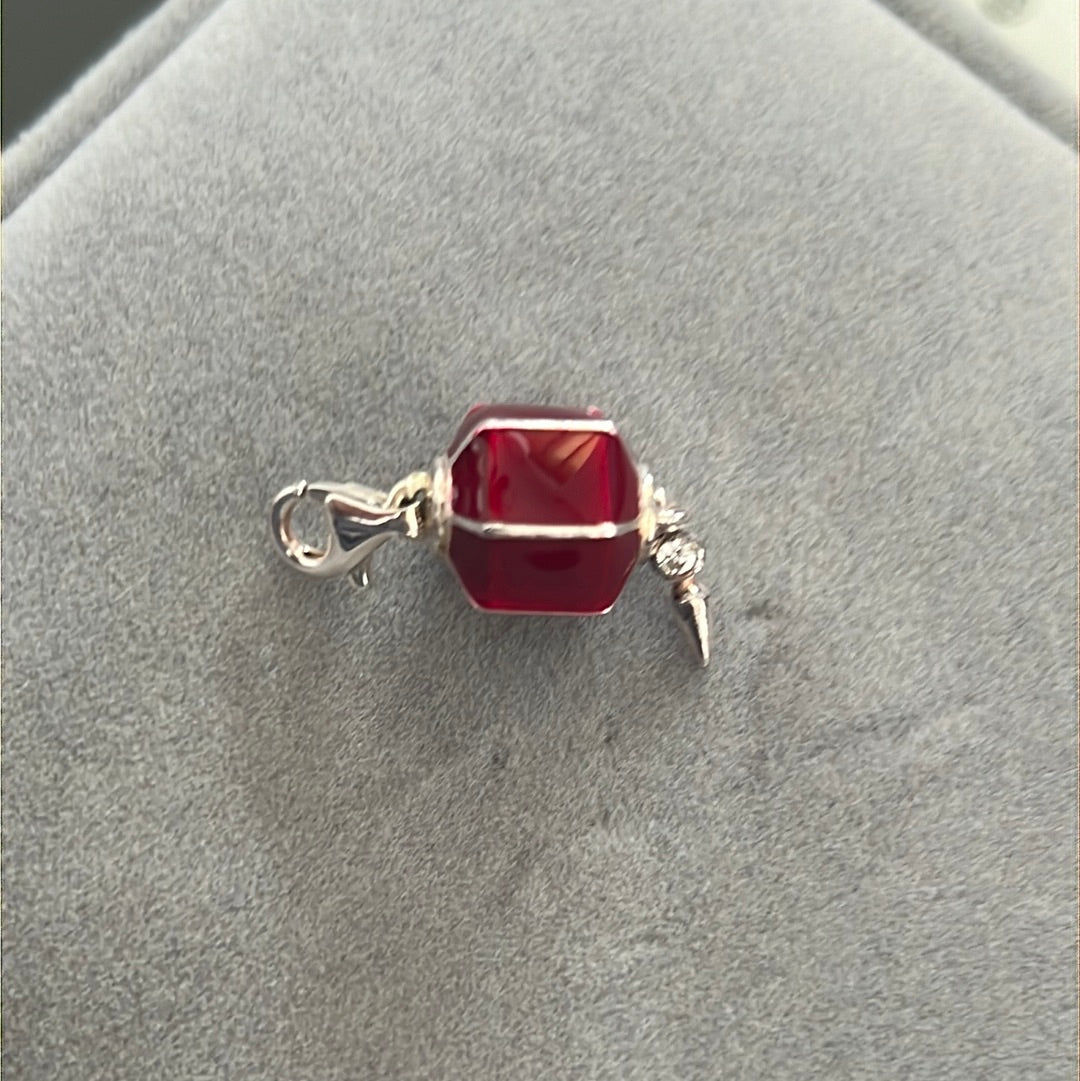 Genuine Thomas Sabo Red Lantern Dangle Clip Charm