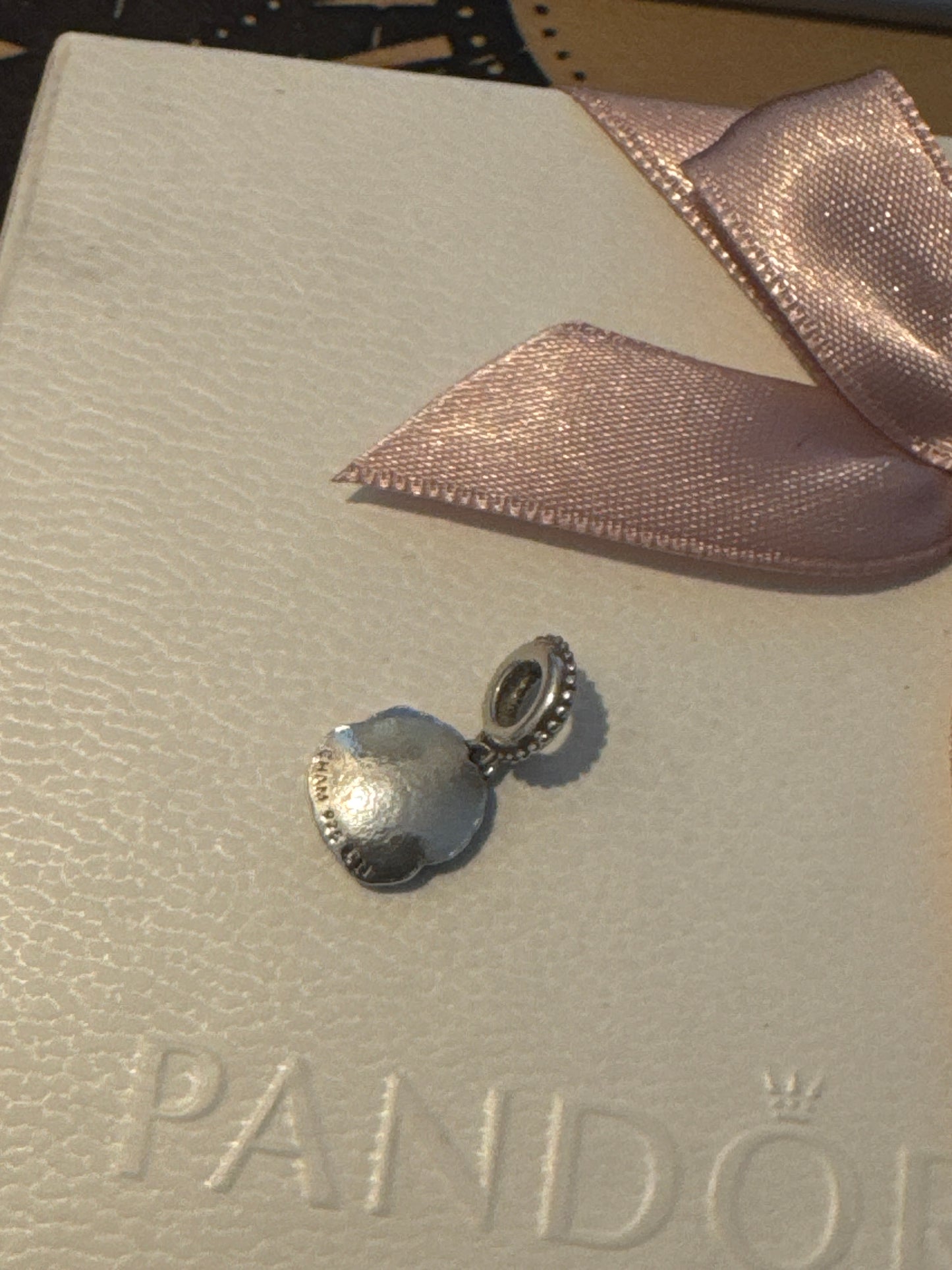 Genuine Chamilia Pave Red Poppy Dangle Charm