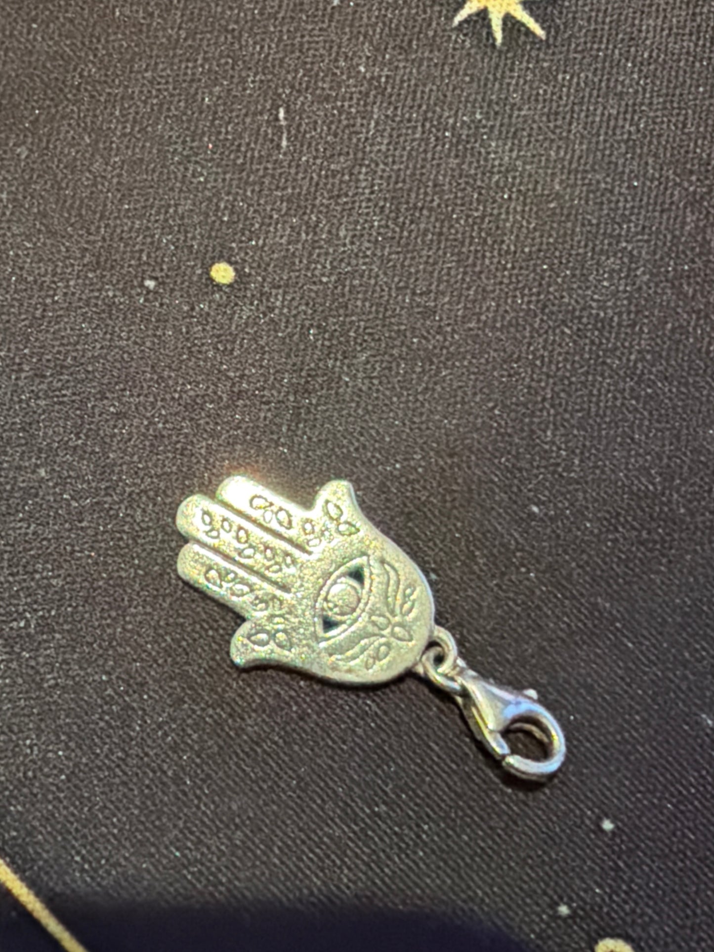 Genuine Thomas Sabo Large Colourful Hamsa Fatima Hand Dangle Charm