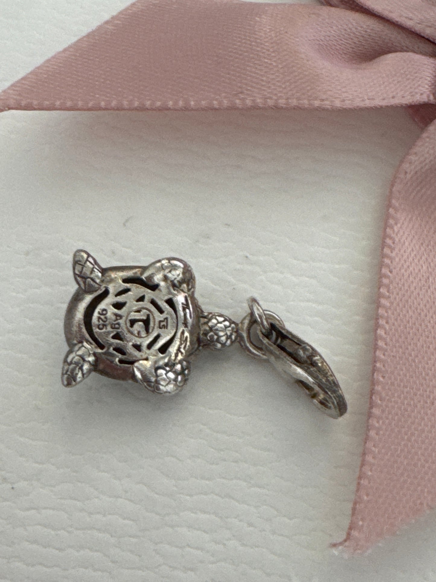 Thomas Sabo Sterling Silver Enamel Turtle Animal Clip Dangle