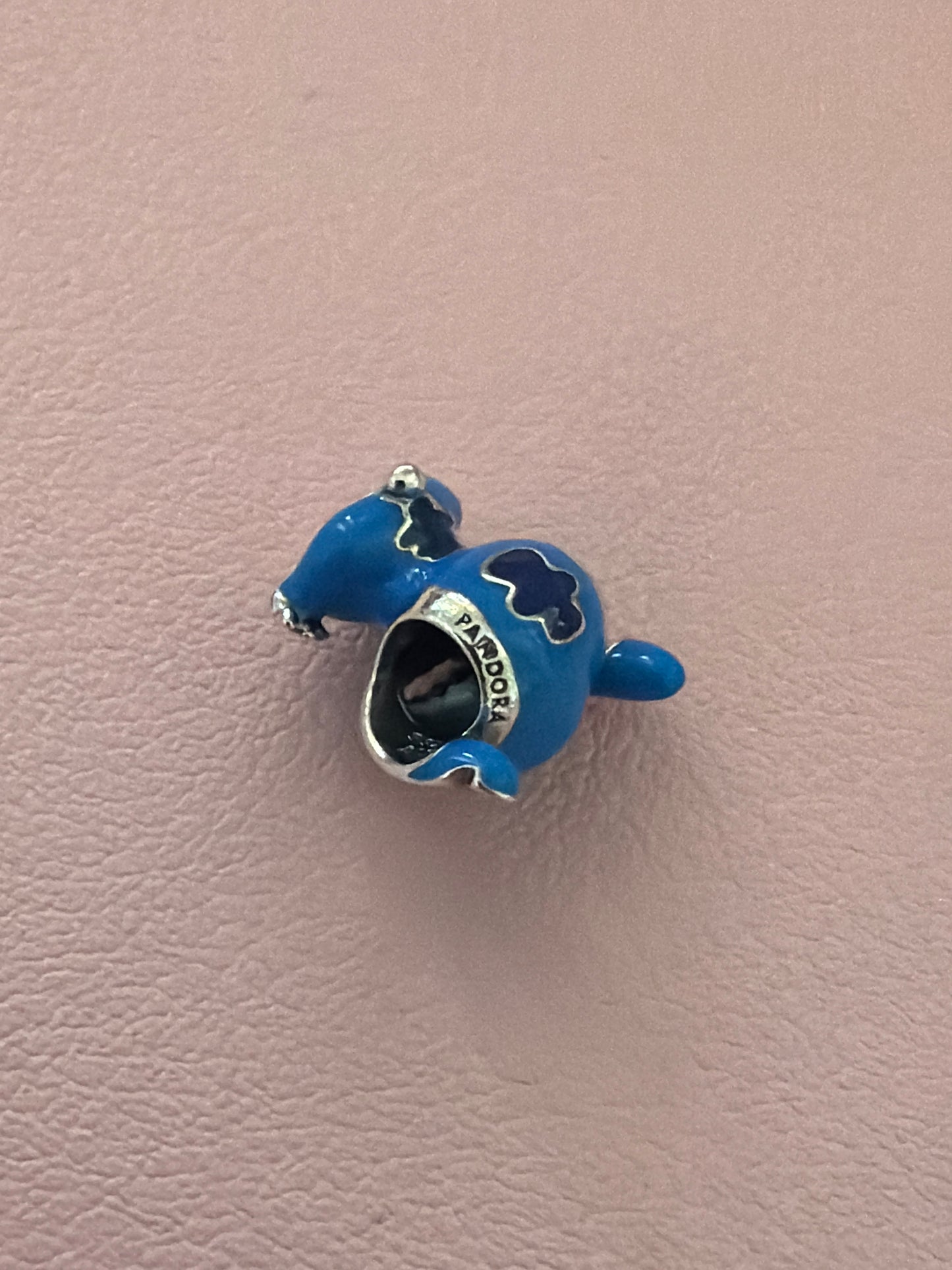 Genuine Pandora New Style Blue Stitch Enamel Charm