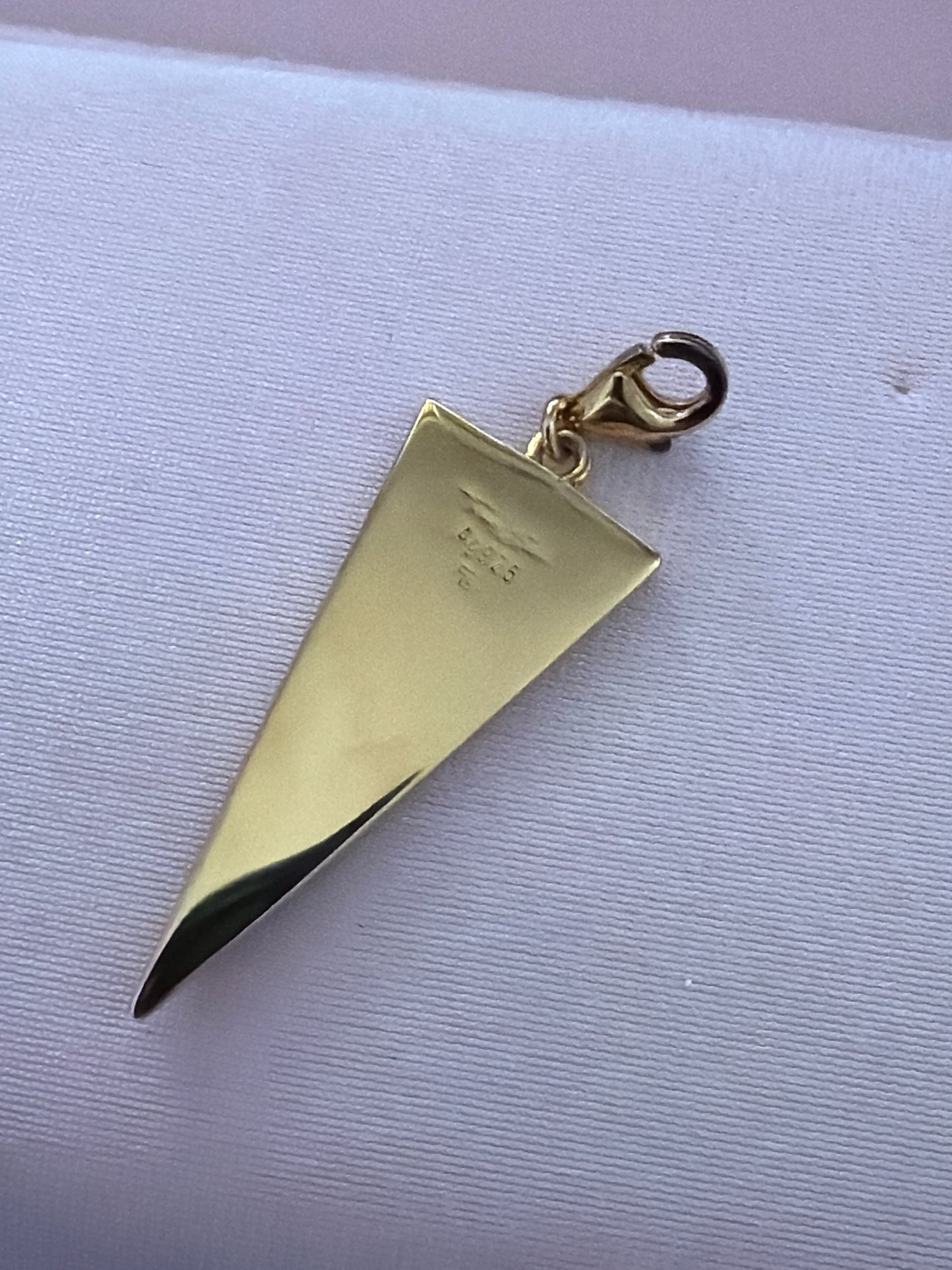 Genuine Thomas Sabo Green Malachite Triangle Pendant Clip Charm