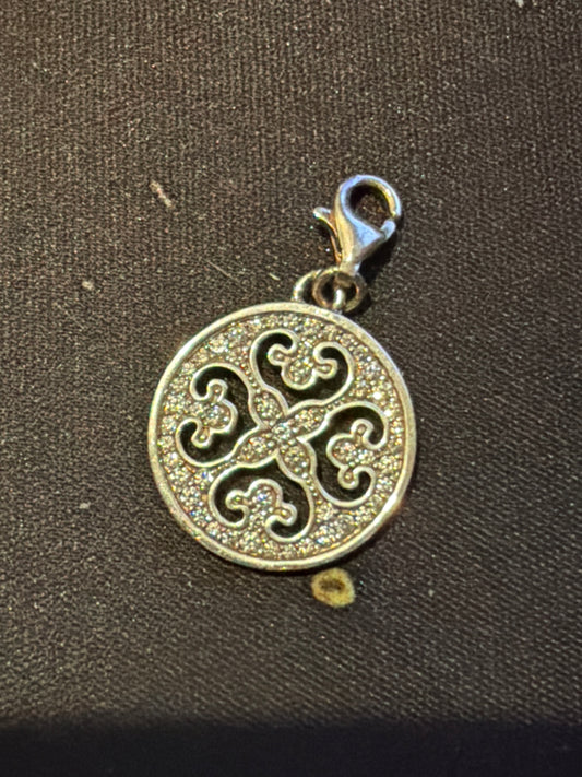 Genuine Thomas Sabo Club Openwork Pave Ornament Clip Charm