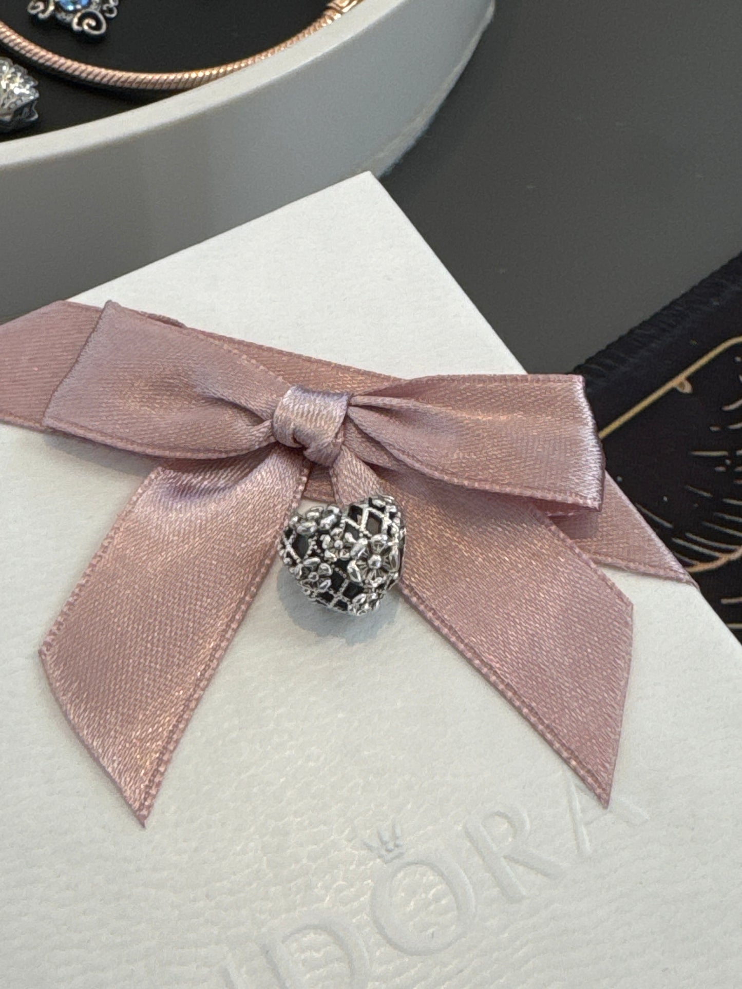 Genuine Pandora Openwork Heart Charm Mummy Mum
