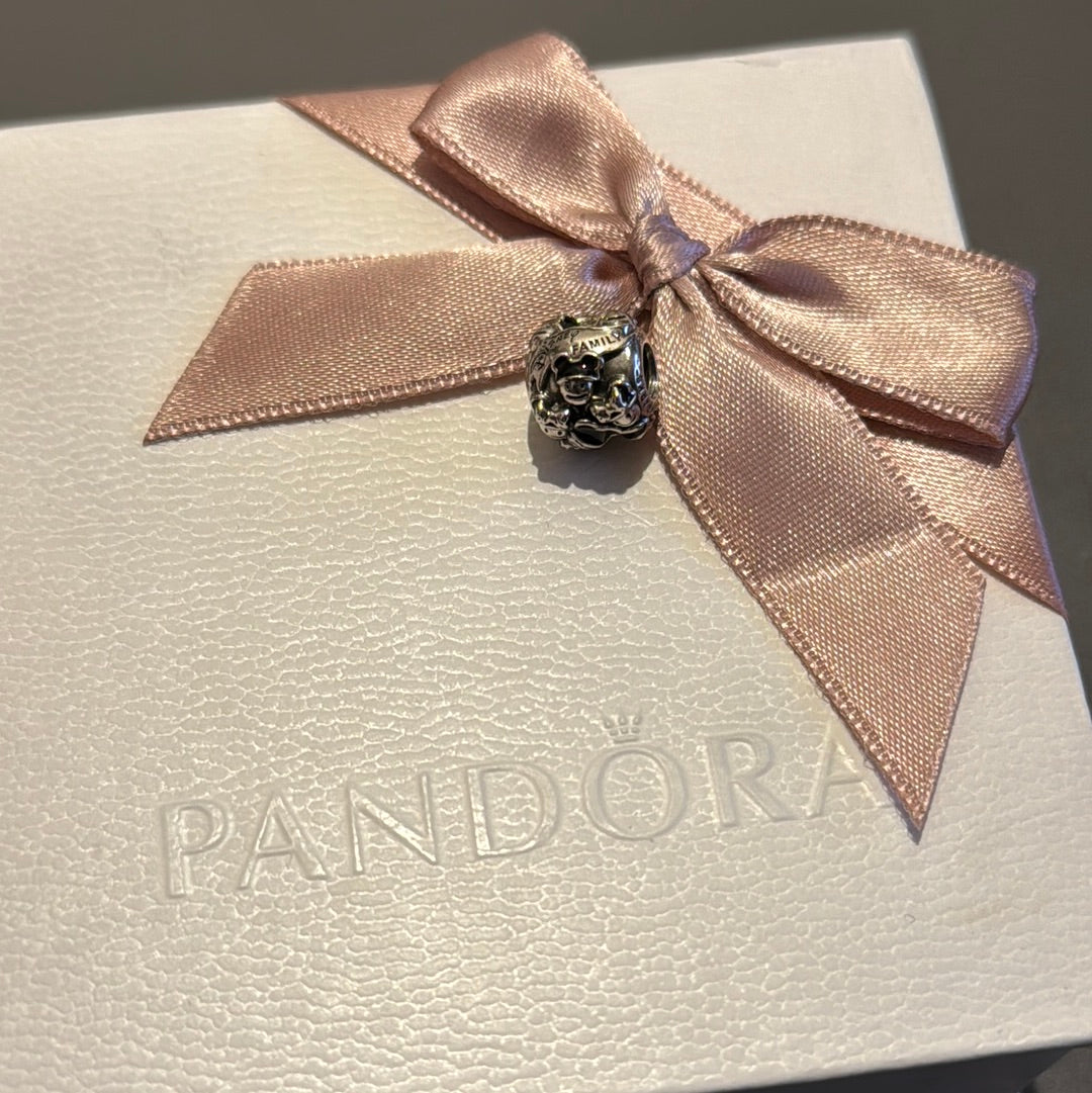 Genuine Pandora Disney Parks Exclusive Minnie & Mickey Mouse Disney Family Enamel Charm