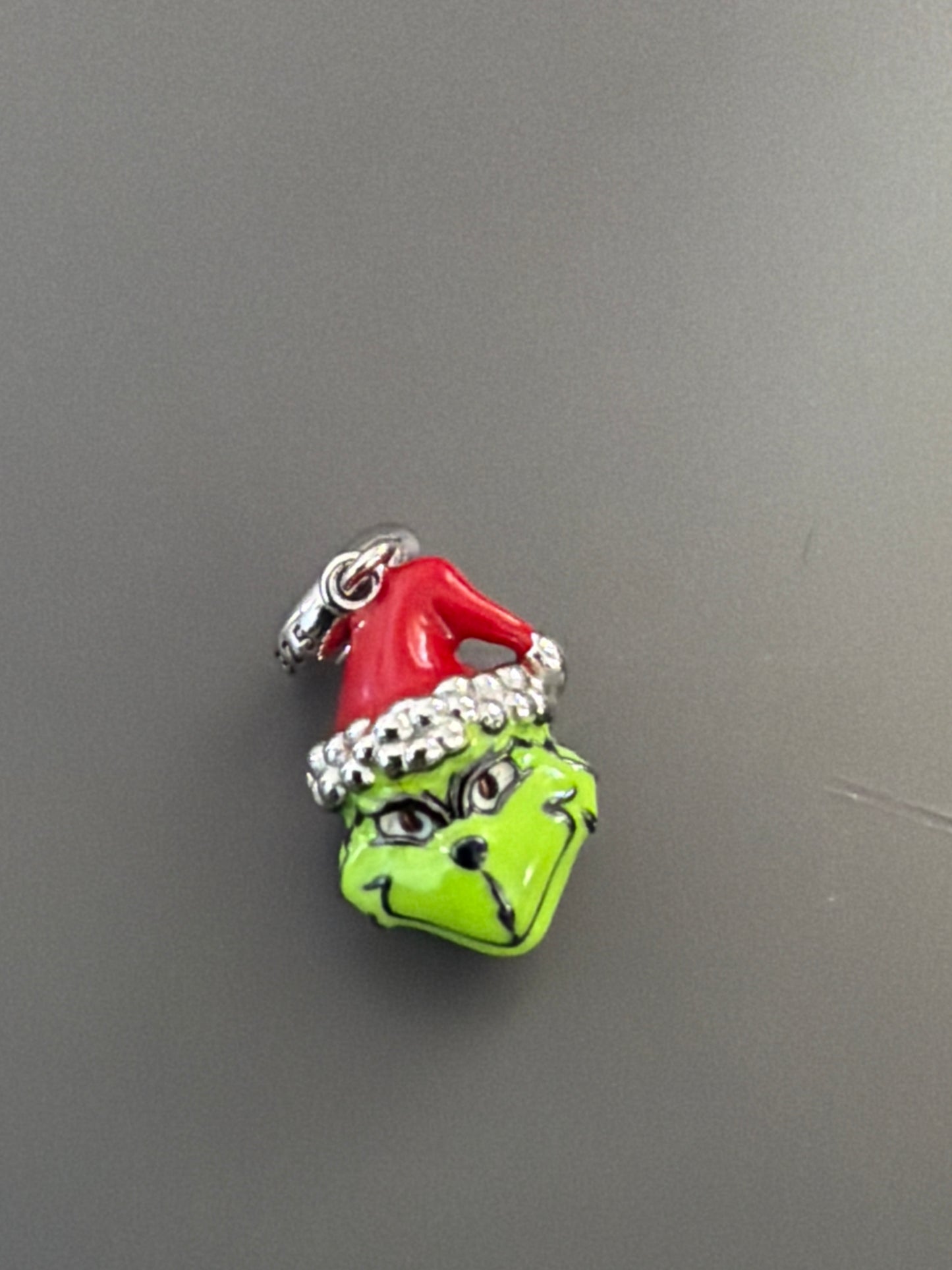 Green Enamel Grinch Dangle Charm