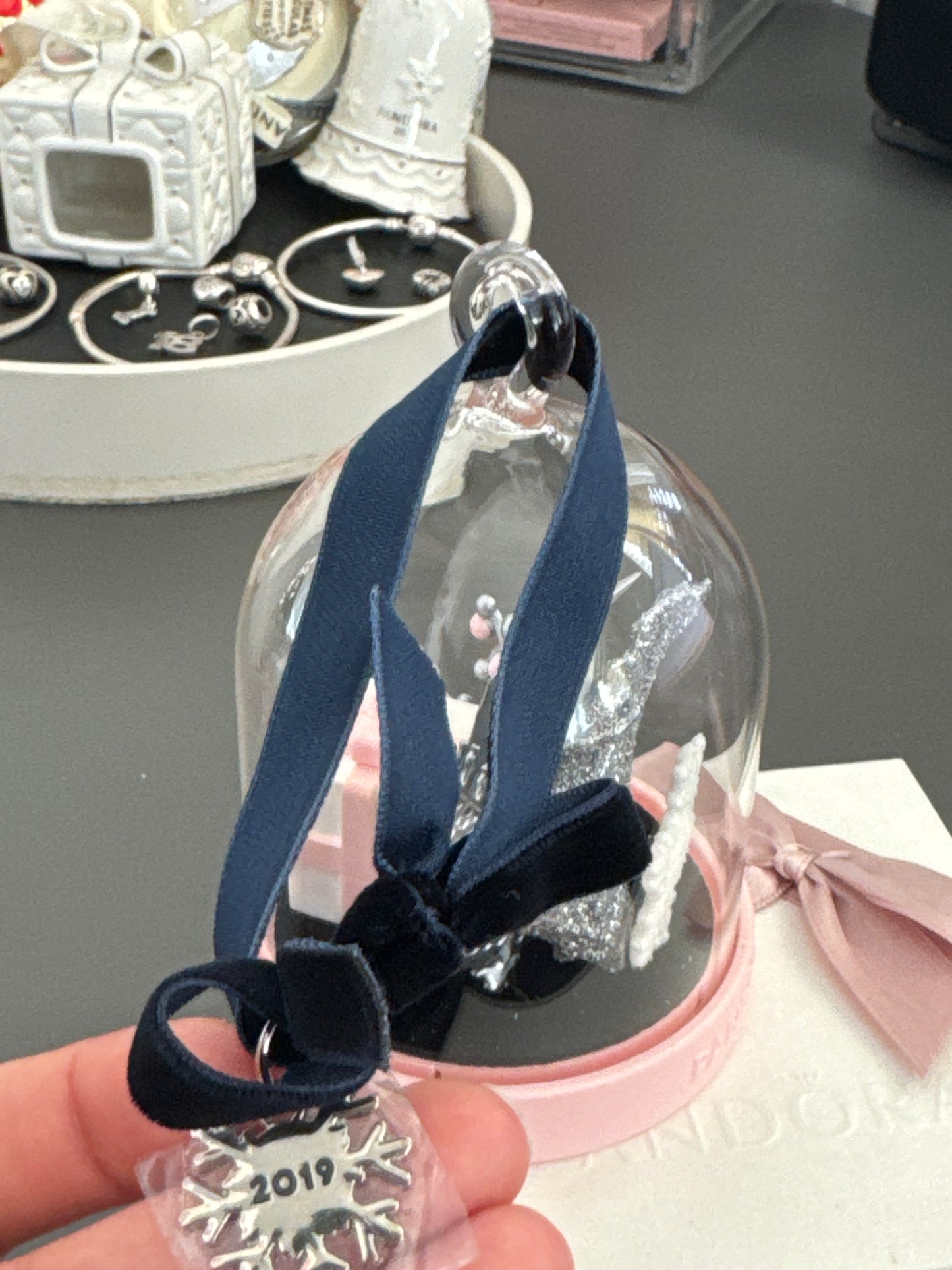 Genuine Pandora Christmas Glass Ornament 2019 Club Bauble