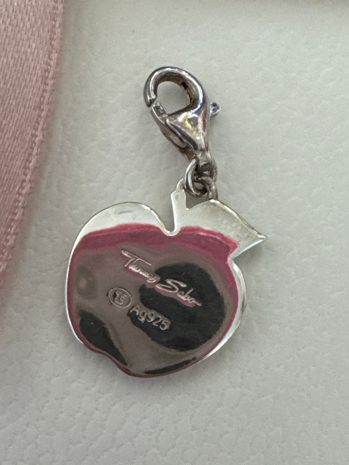 Genuine Thomas Sabo Flat Pave Apple Favourite Teacher Clip Charm