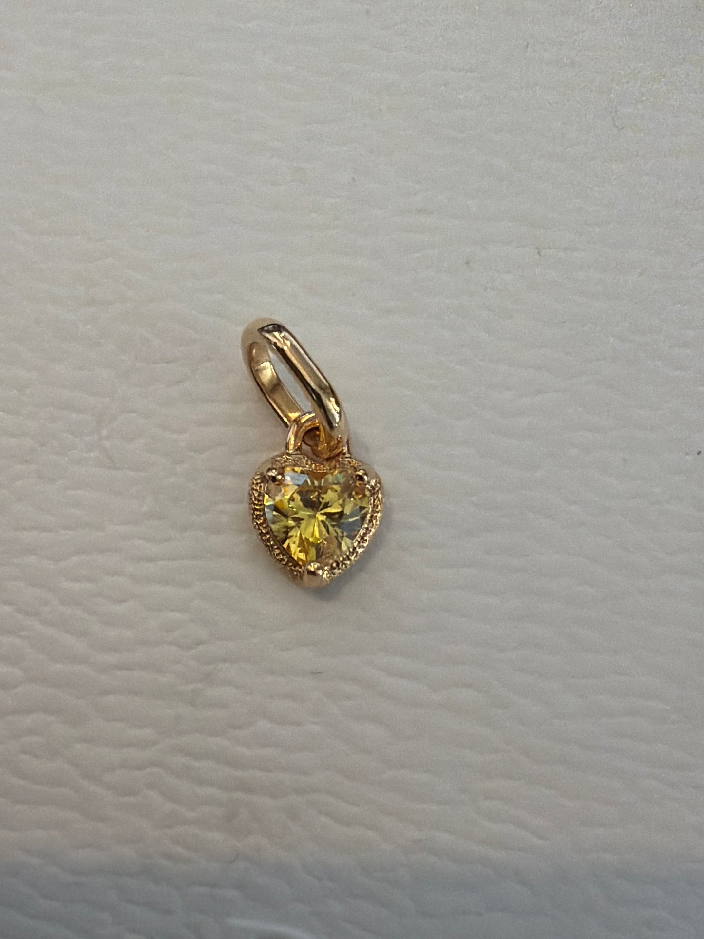 Genuine Pandora Me Micro Heart CZ Shine Gold Dangle Charm