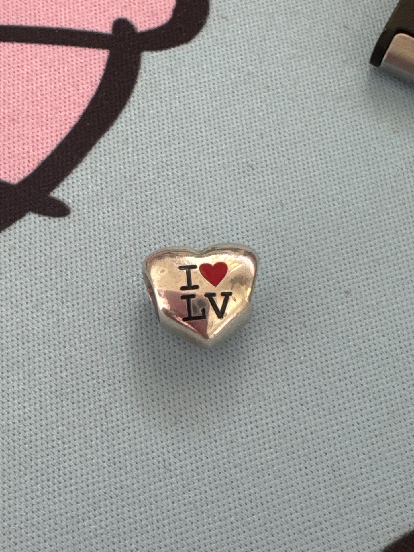 Genuine Pandora I Love Las Vegas Heart Enamel Charm