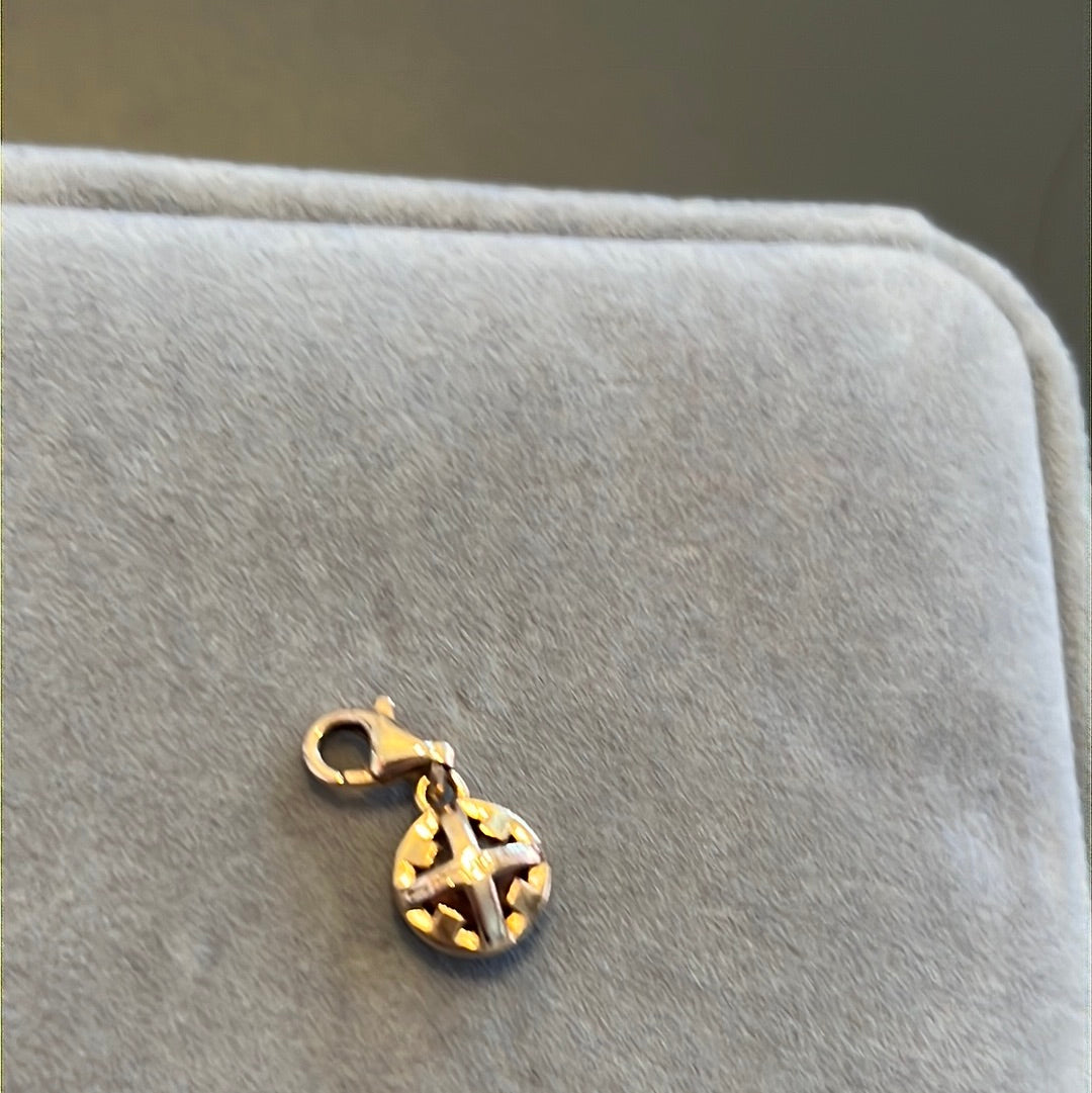 Genuine Thomas Sabo Rose Gold Brown Stone Novemeber Birthstone Dangle Charm