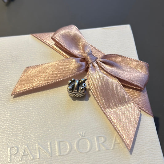 Genuine Pandora Picnic Basket Rare Retired Food