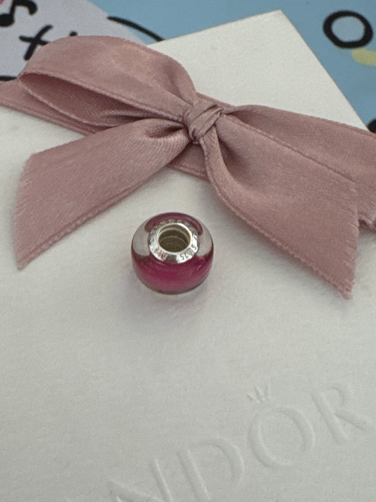 Genuine Pandora Mini Murano Pink Charm