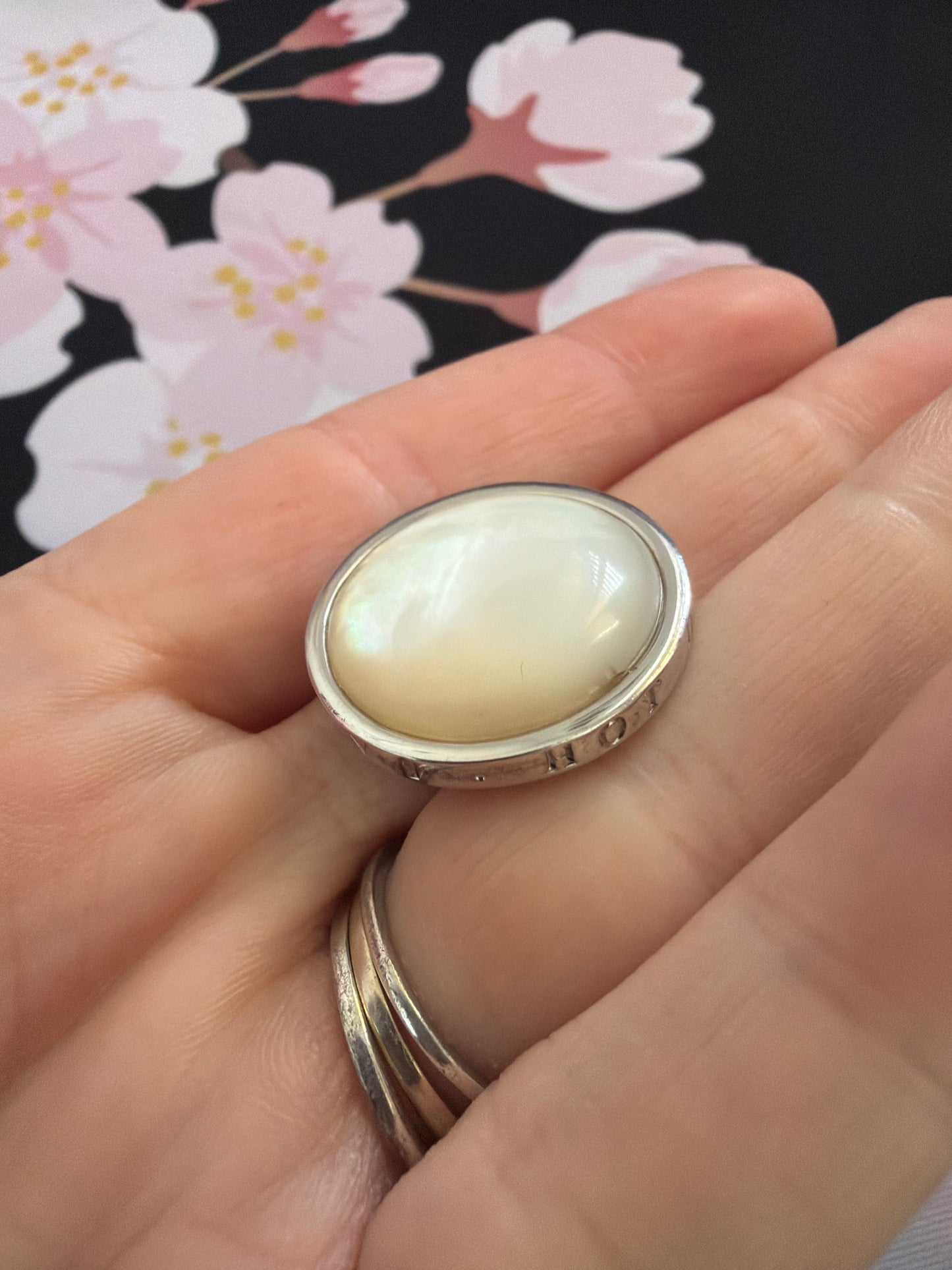 Genuine Hot Diamond Emozioni Small Coin For the Coin Keeper Necklace Mother of Pearl