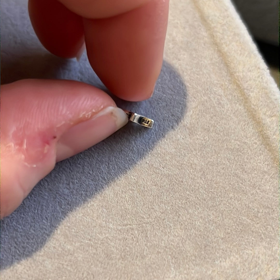 Genuine Pandora Locket Petite Plain Silver Star