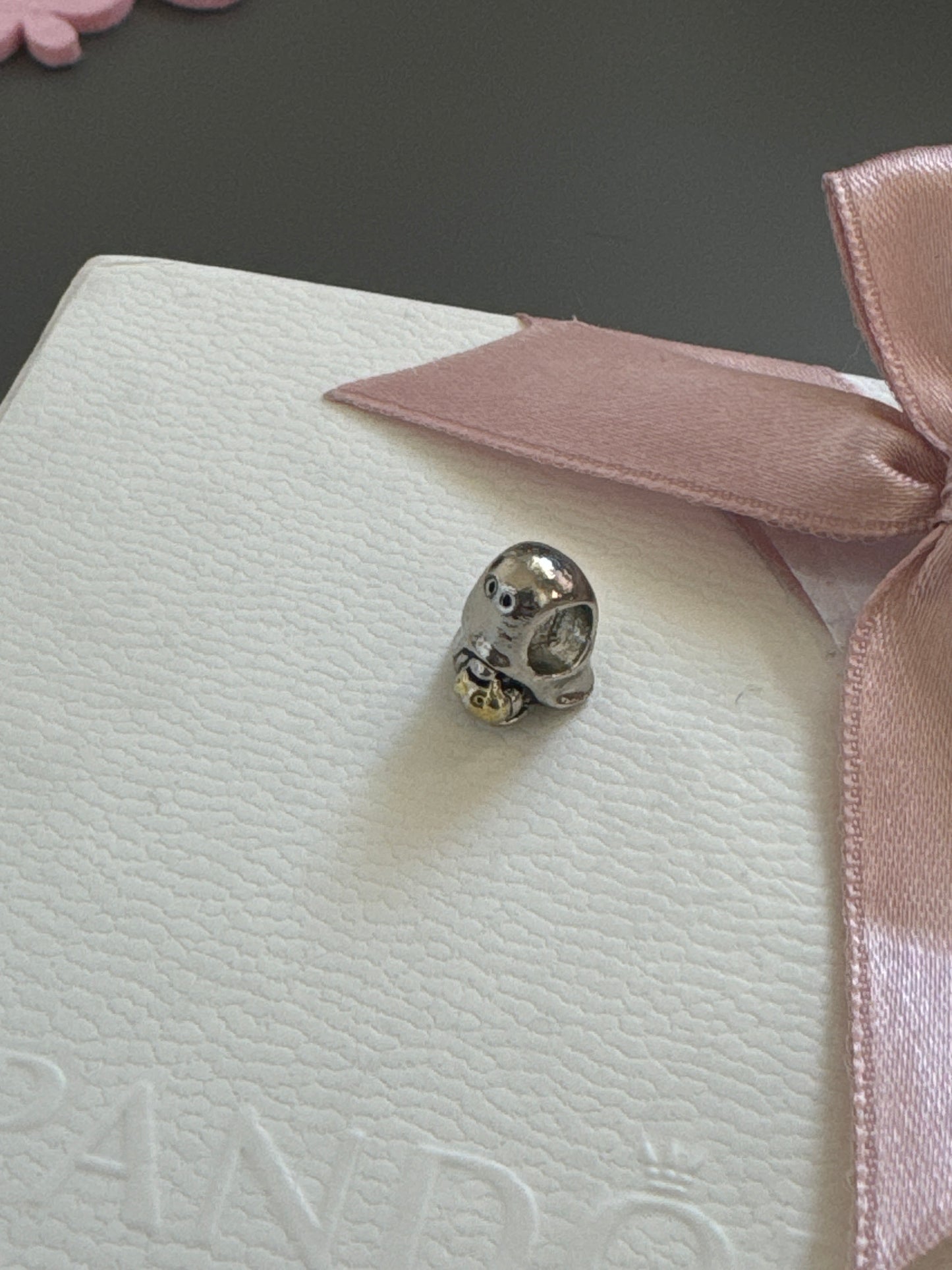 Sterling Silver Ghost Holding a Pumpkin Halloween Charm