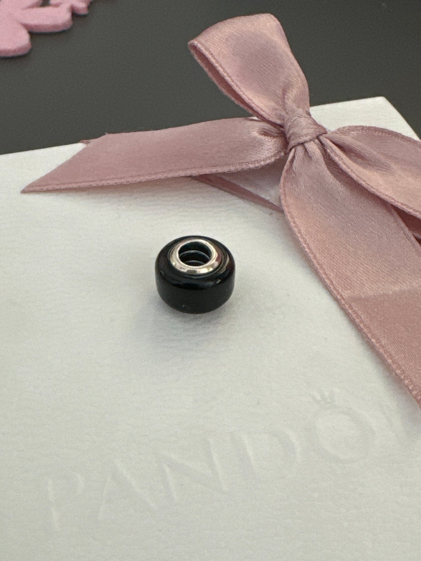 Genuine Pandora Mini Murano Black Charm