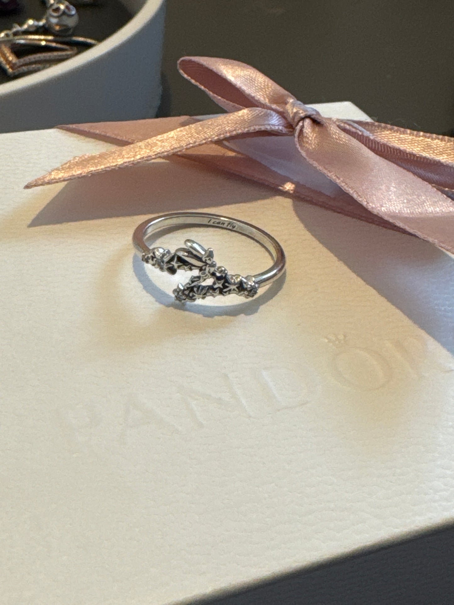 Genuine Pandora Disney Princess Tinkerbell Ring 60