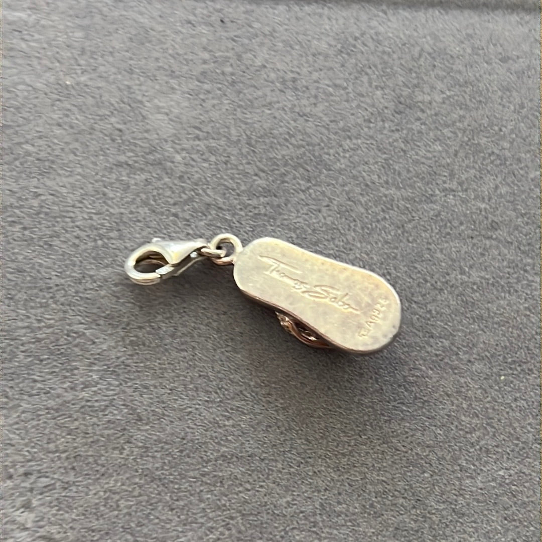 Thomas Sabo Flip Flop Summer Pink Enamel Clip Dangle