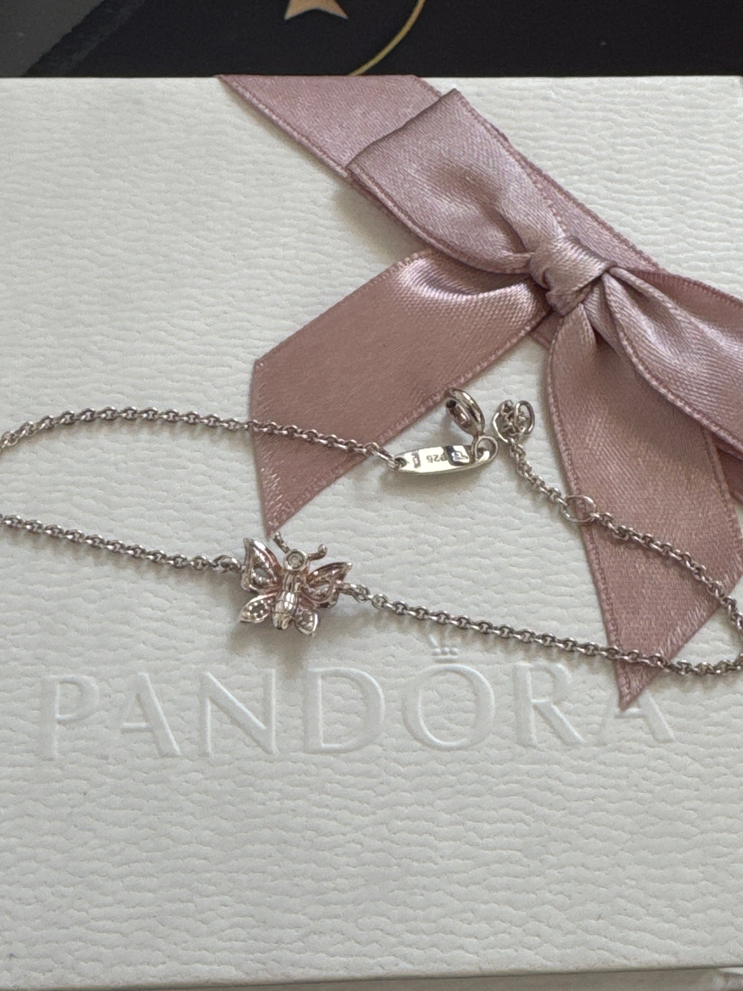 Genuine Thomas Sabo Sweet Diamond Butterfly Bracelet 19cm
