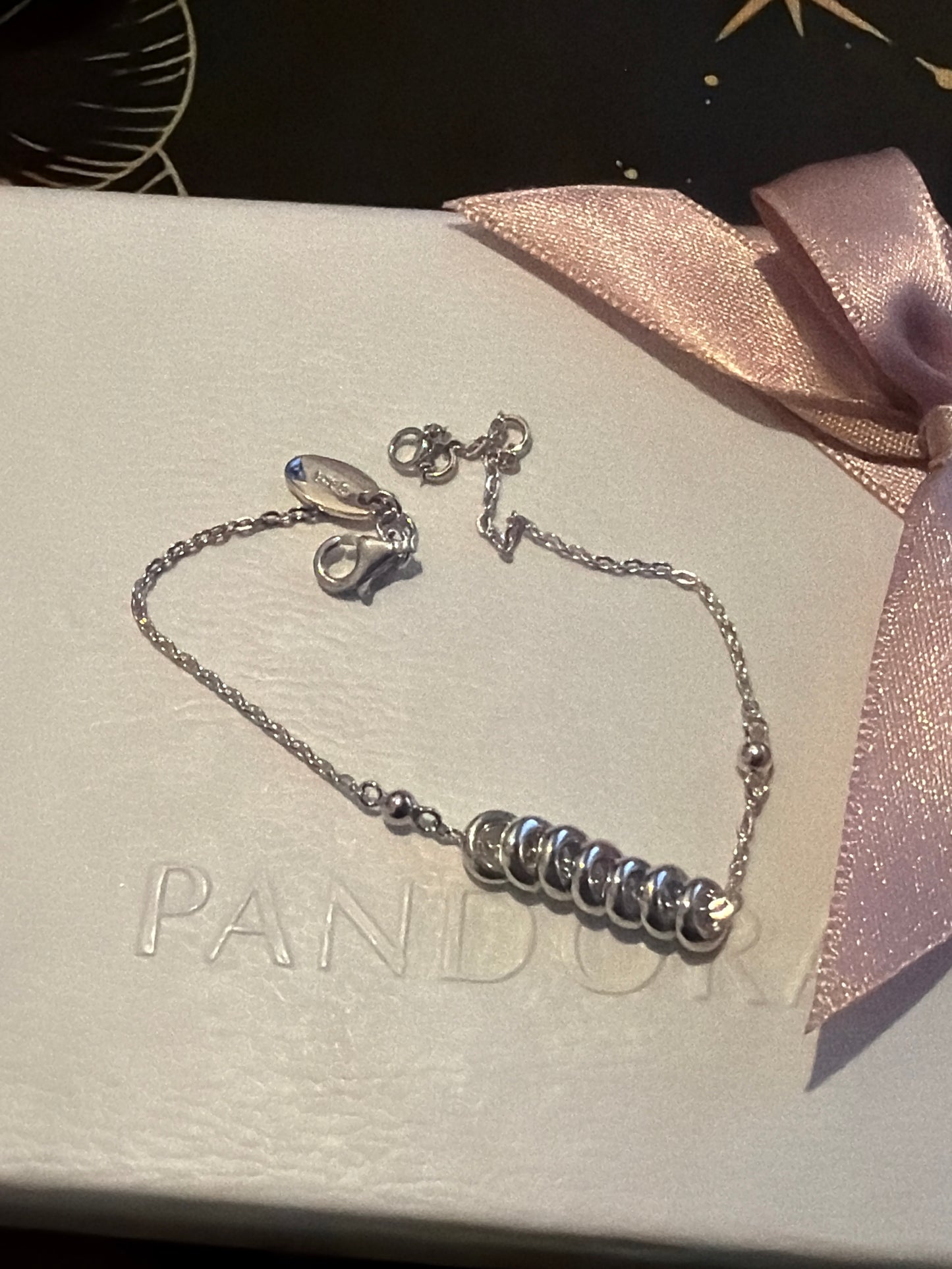 Genuine Links of London Ring Link Bracelet 21cm Max