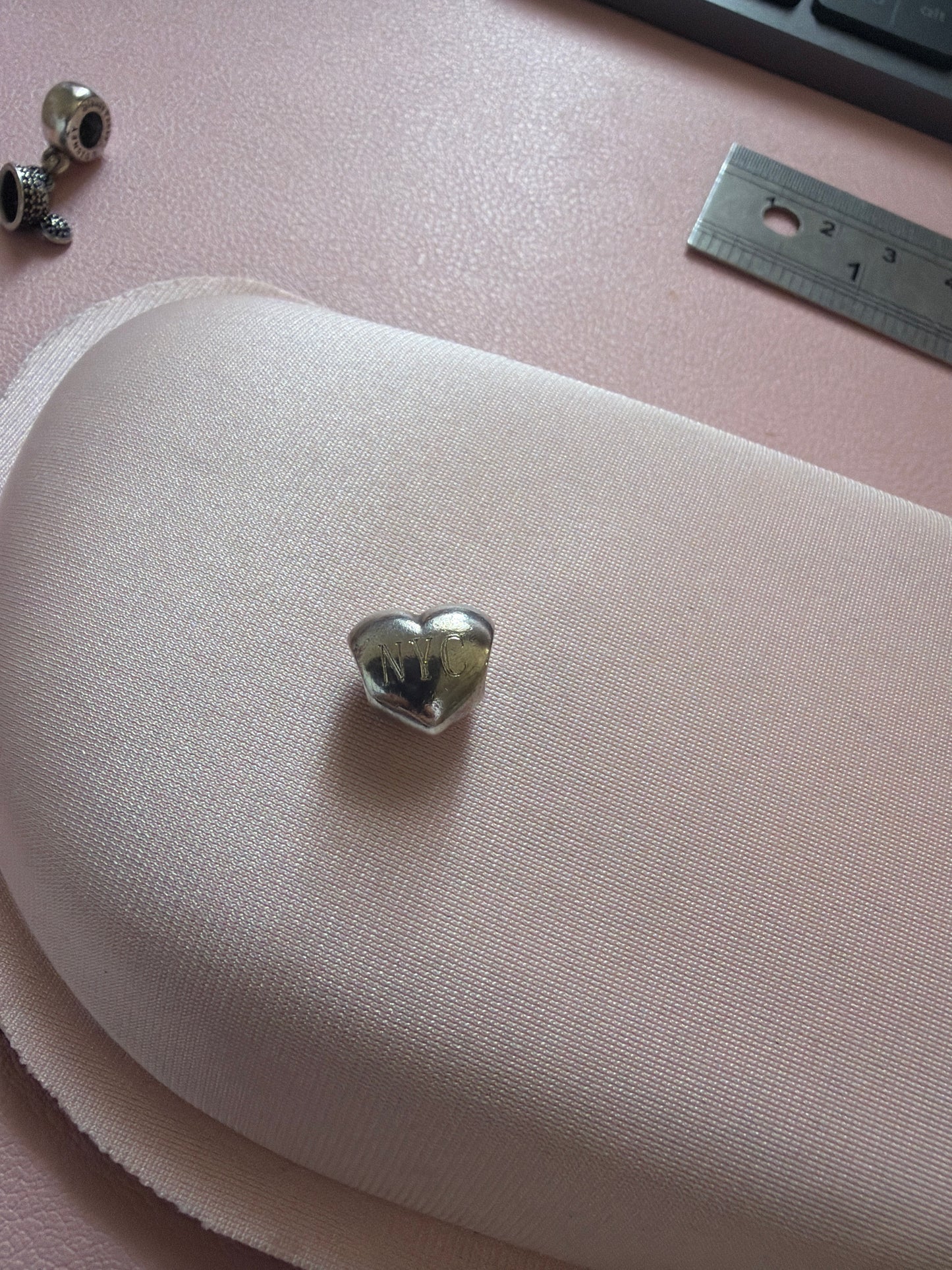 Genuine Pandora Puffed Heart I Love NYC