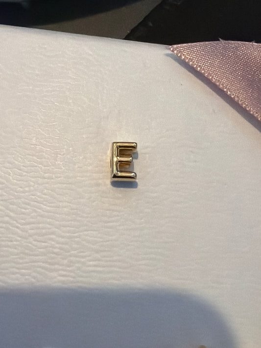 Genuine Pandora Shine Gold Initial Letter E Charm