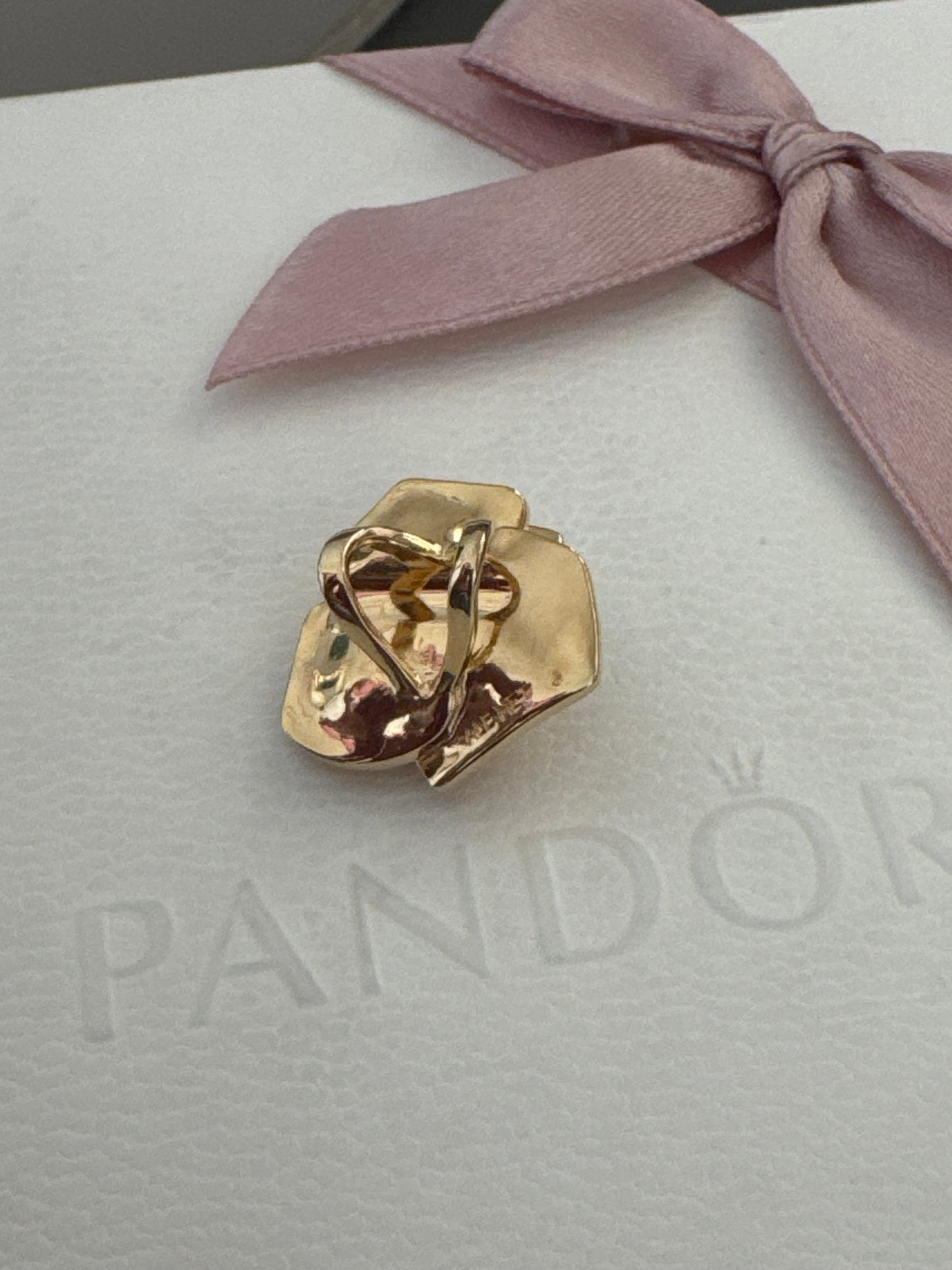 Genuine Pandora Shine Gold Plated Oversized Rose Charm