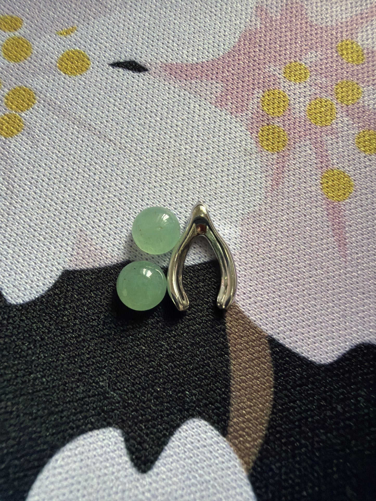 Genuine Hot Diamond Emozioni Petite Memory Locket Charms Wishbone Peridot