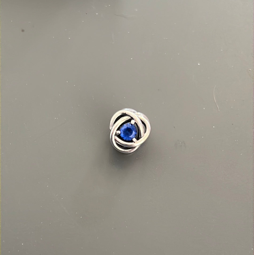 Genuine Pandora Dark Blue Heart Birthstone September New Style Eternity