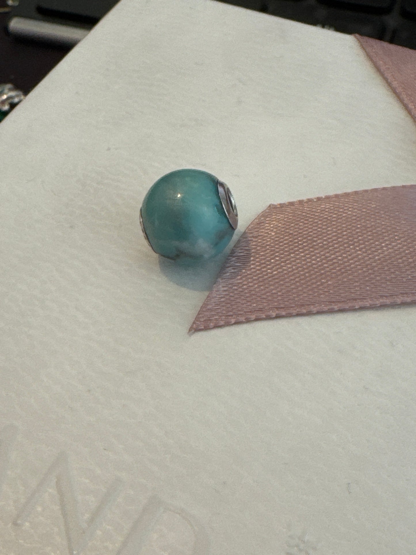 Genuine Thomas Sabo Karma Turquoise Teal Charm