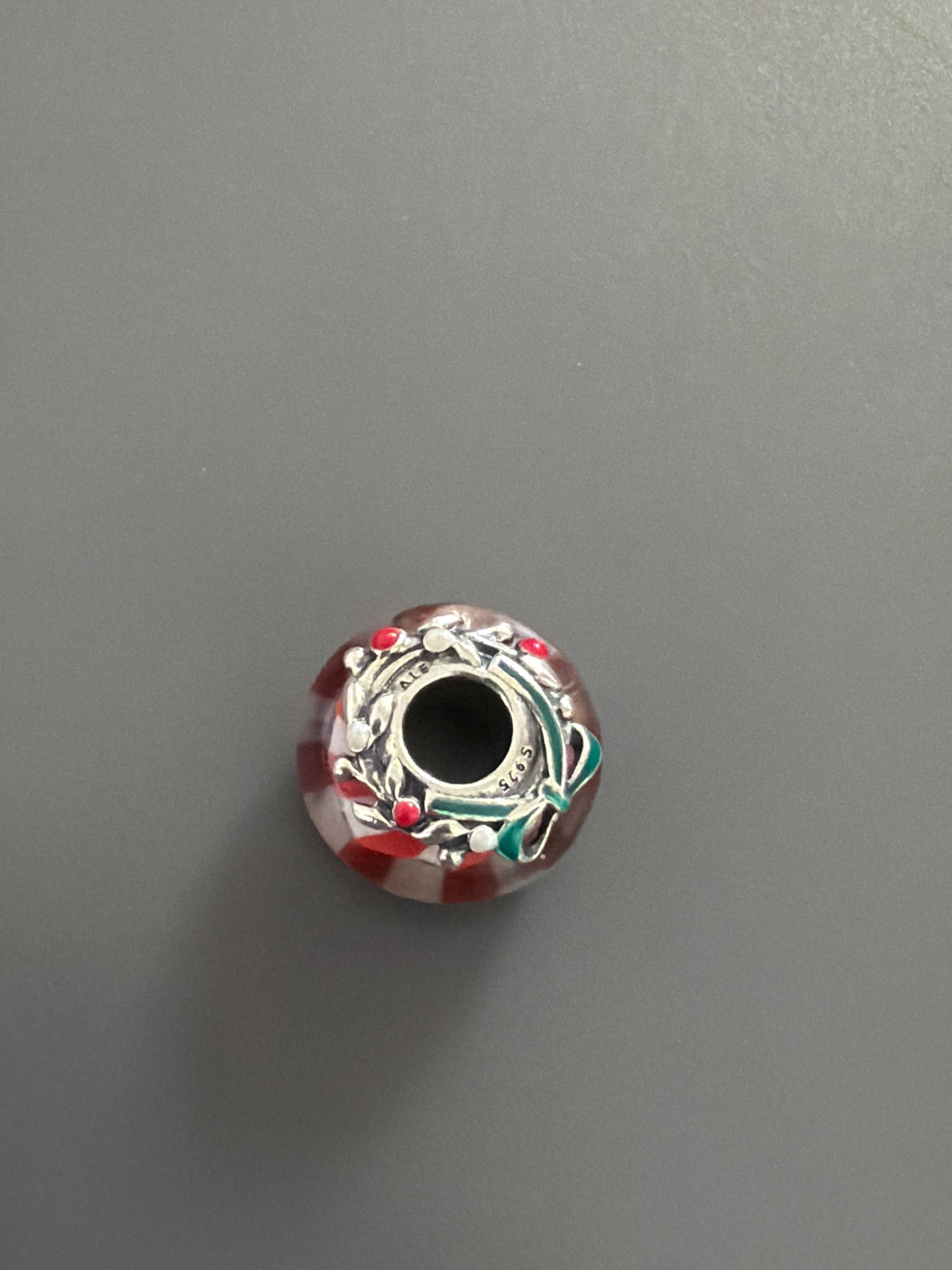 Genuine Pandora Mistletoe Christmas Berry Holly Leaves Murano New Style