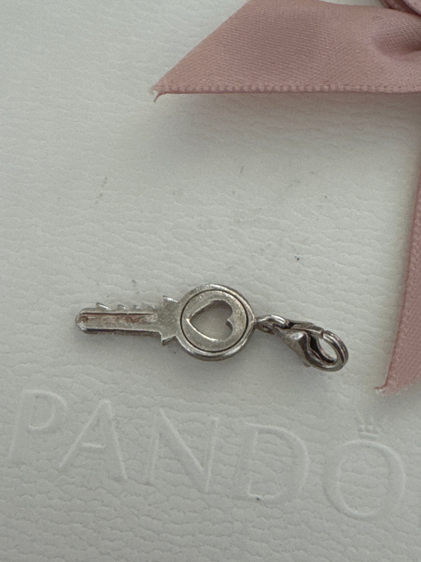 Thomas Sabo Sterling Silver Heart Open Key Clip Dangle