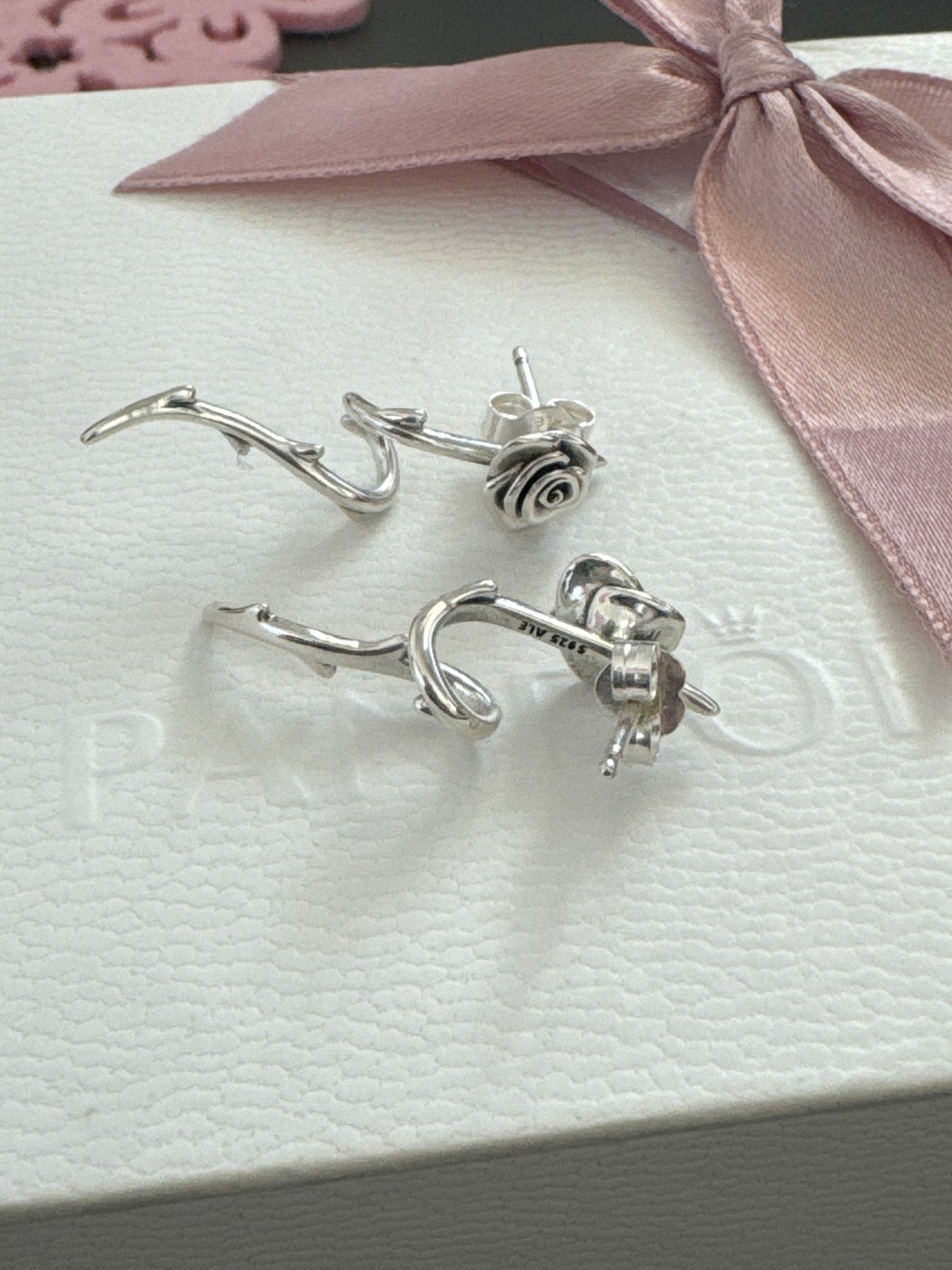 Genuine Pandora Rose in Bloom Dangle Earrings