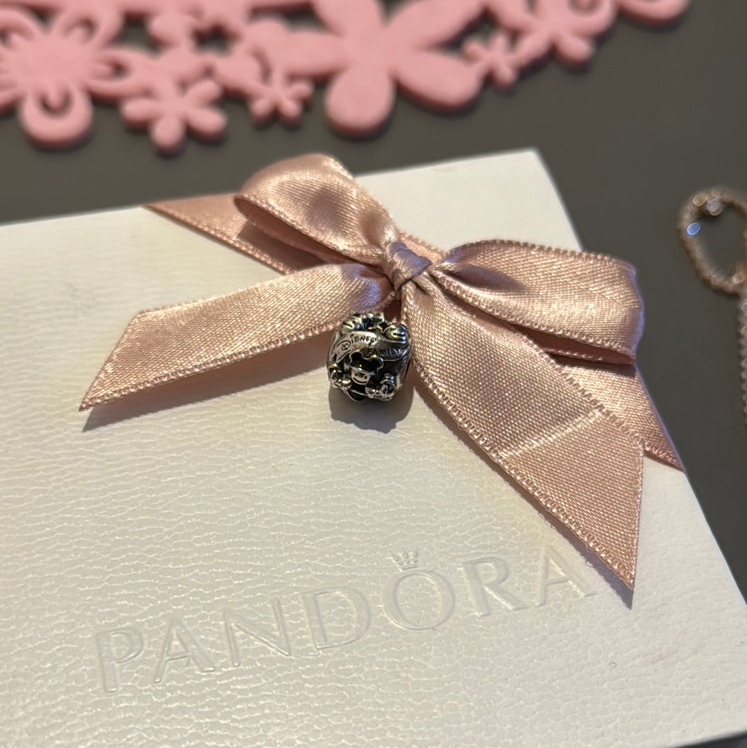 Genuine Pandora Disney Parks Exclusive Minnie & Mickey Mouse Disney Family Enamel Charm