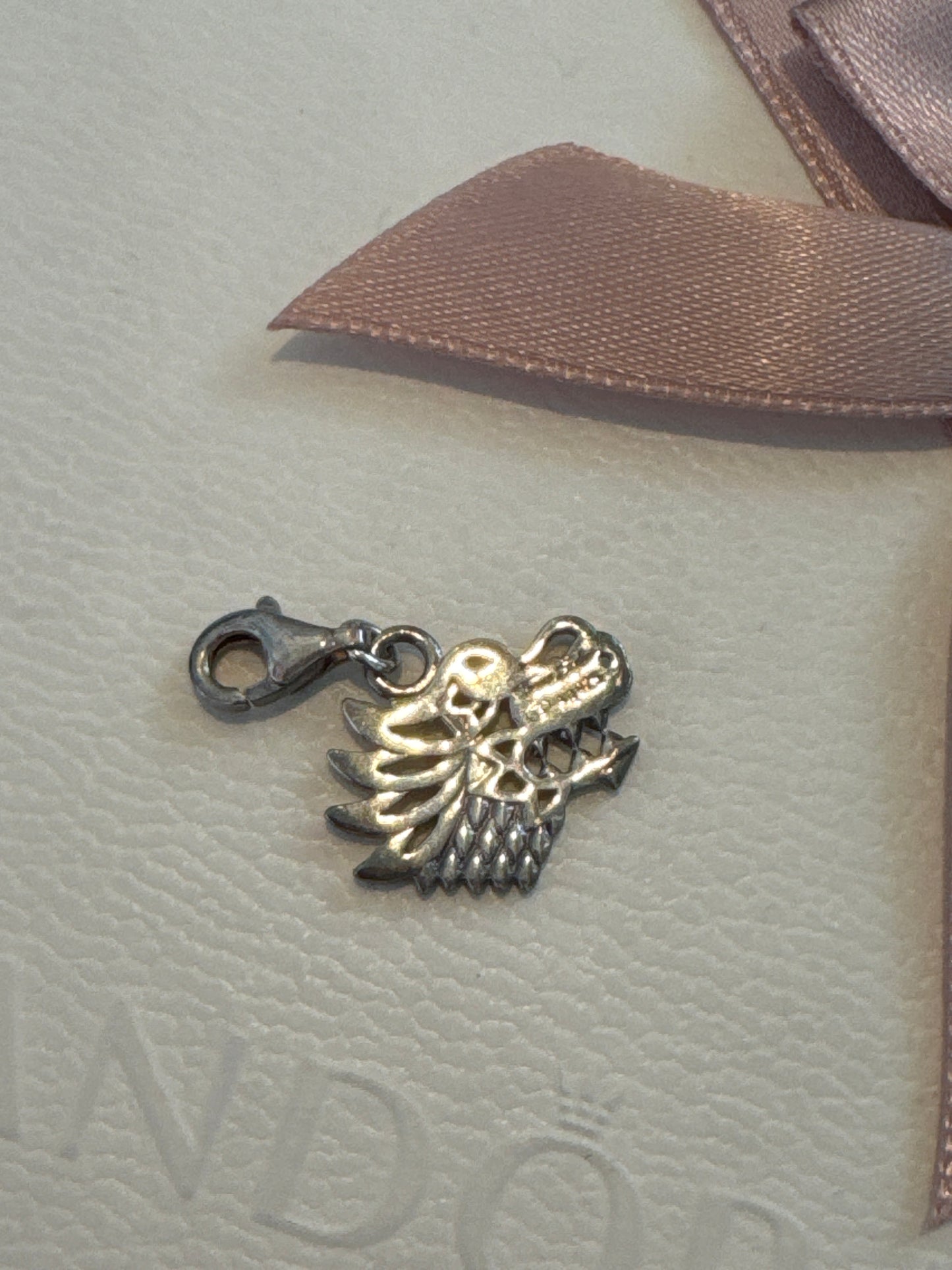 Genuine Thomas Sabo Silver Dragon Head Flat Dangle Charm