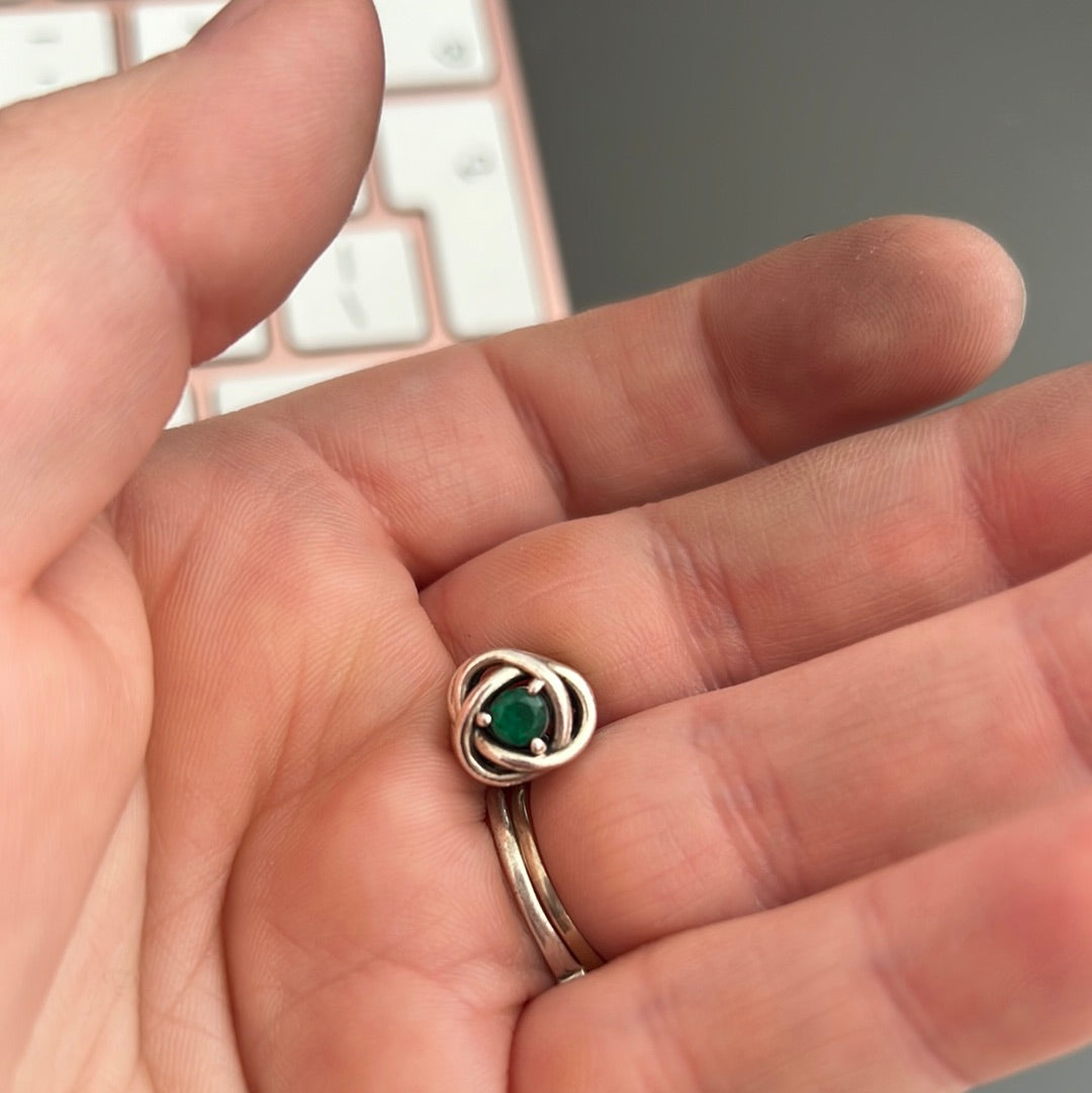 Genuine Pandora Green May Birthstone New Style Eternity Charm