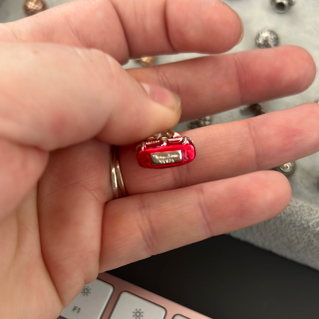 Genuine Thomas Sabo Red Enamel Enamel Handbag/ Purse Charm