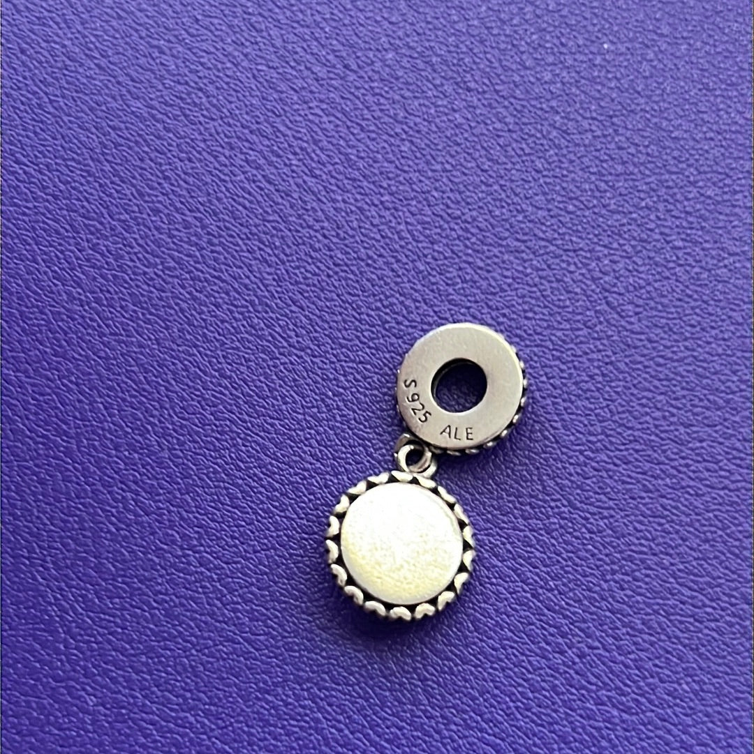 Genuine Pandora Protective Lucky Evil Eye Dangle Blue Enamel