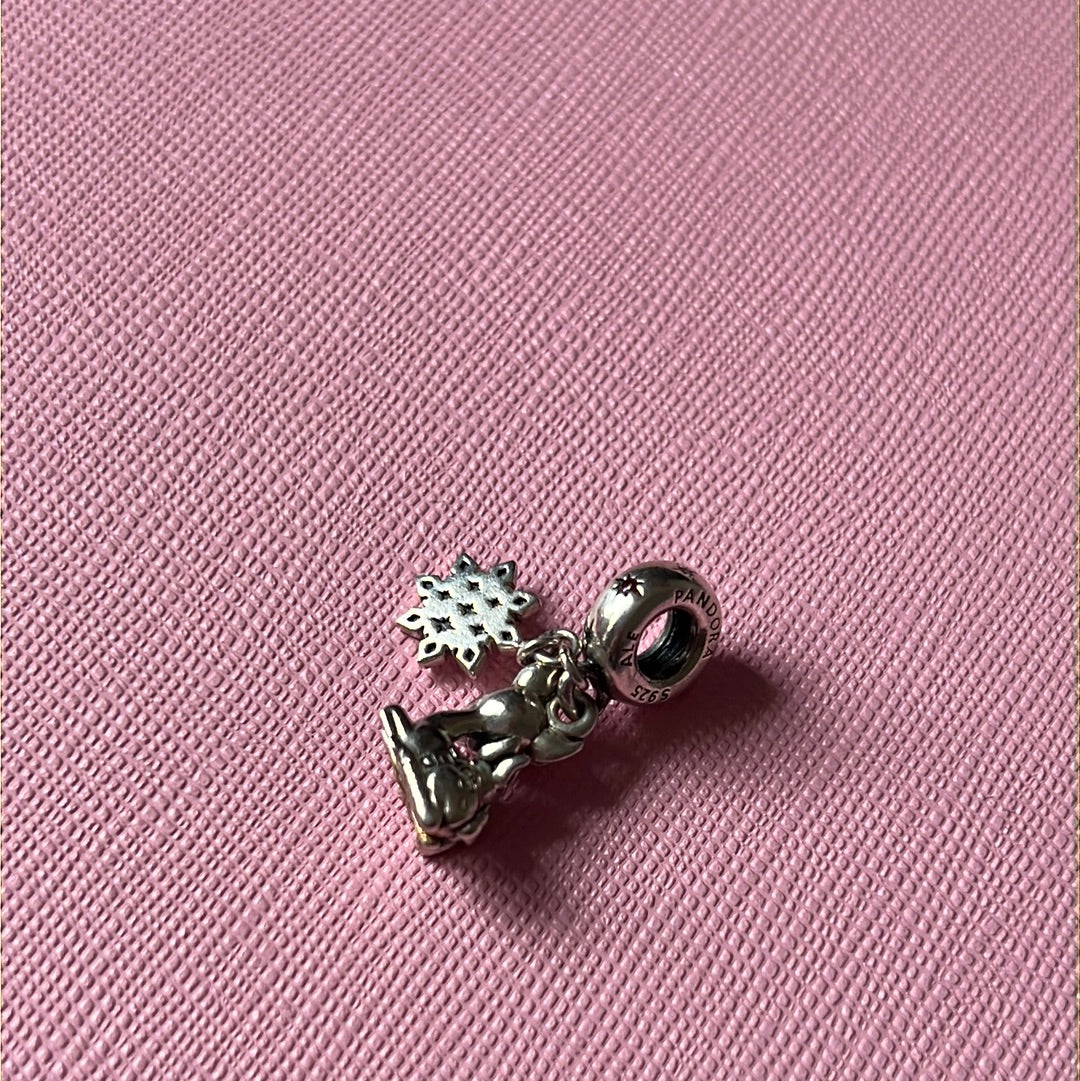 Genuine Pandora Disney Bambi and Thumper Christmas Charm