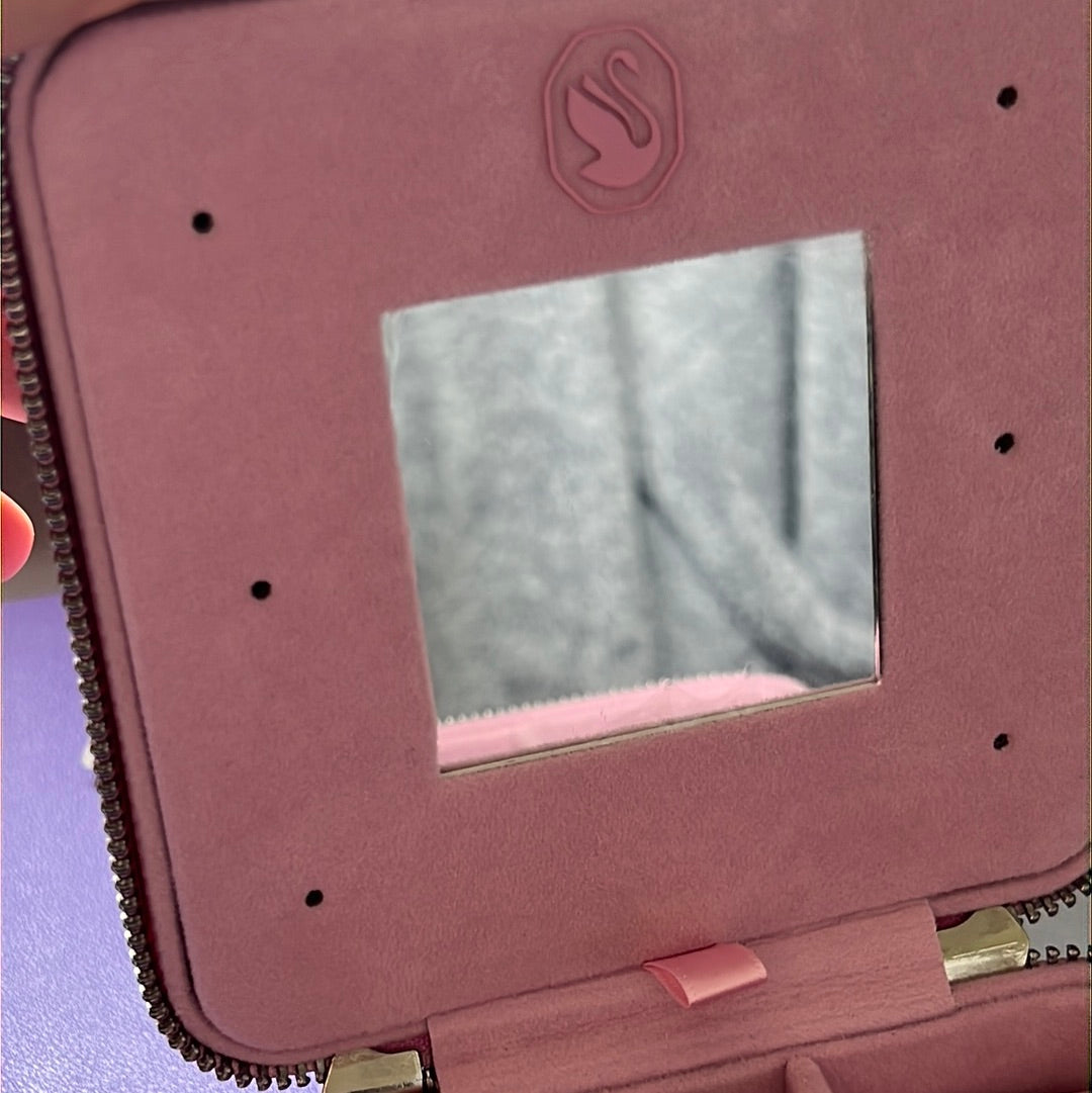 Genuine Swarovski Pale Pink Small Square Jewellery Box