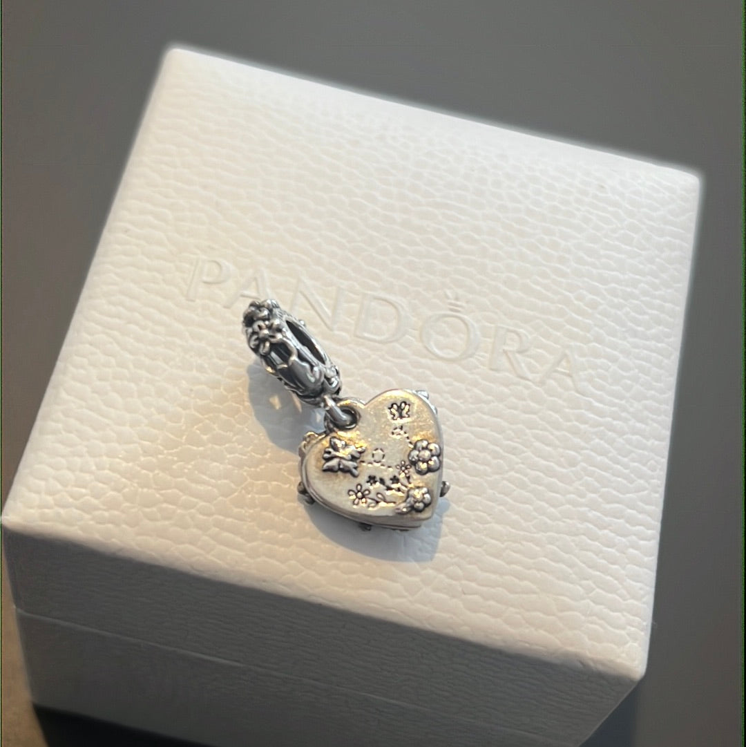 Genuine Pandora Disney Winnie the Pooh & Piglet Double Dangle Charm