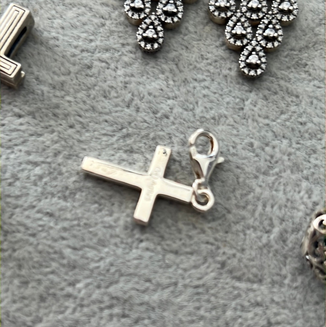 Genuine Thomas Sabo Pave Cross Pendant Clip Charm