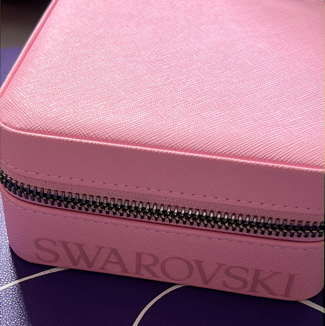 Genuine Swarovski Pale Pink Small Square Jewellery Box