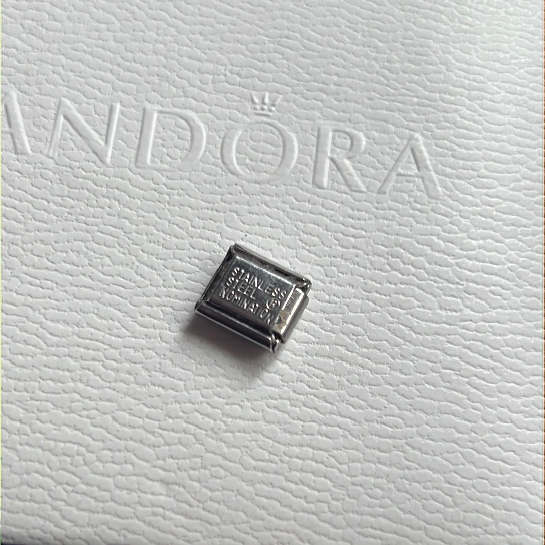 Genuine Nomination Silver Link Charm Two Tone HOPE