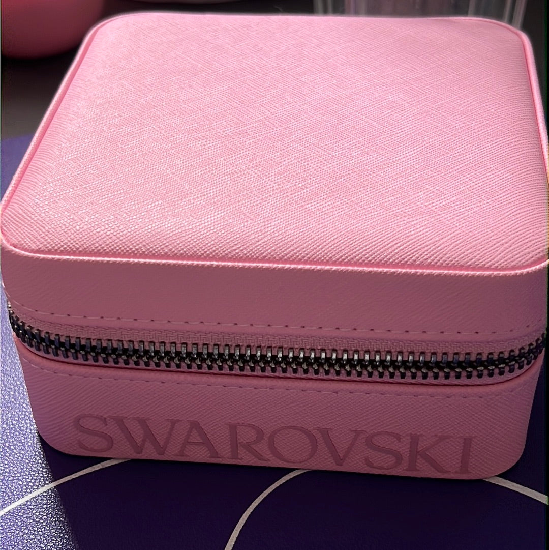Genuine Swarovski Pale Pink Small Square Jewellery Box