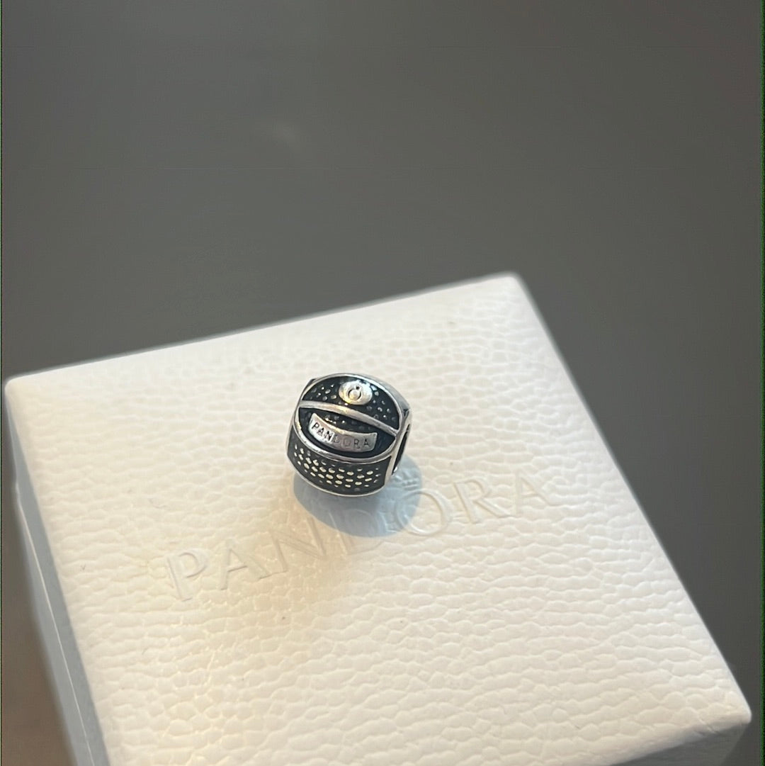 Genuine Pandora Basketball Enamel Sports Charm