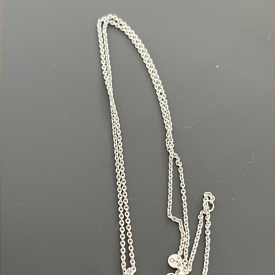 Genuine Pandora Asymmetrical Star in a Star Collier Necklace 45cm